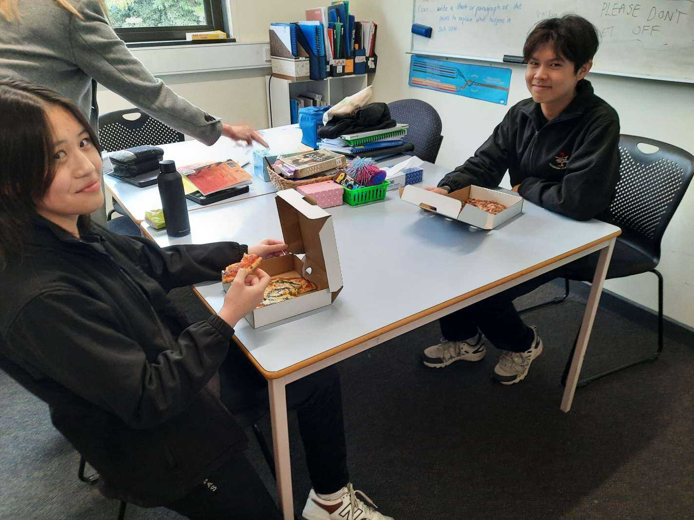 Pizza lunch Sarah Tiger